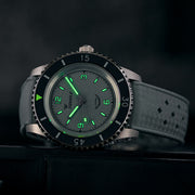 Squale Montauk 300 Meter Swiss Made Automatic Dive Watch with Grey Sand Dial #MTK-13 lume