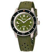 Squale Montauk 300 Meter Swiss Made Automatic Dive Watch with Green Sand Dial #MTK-14 zoom