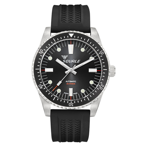 Squale Montauk 300M Swiss Automatic Diver with Black Sea Dial #MTK-21