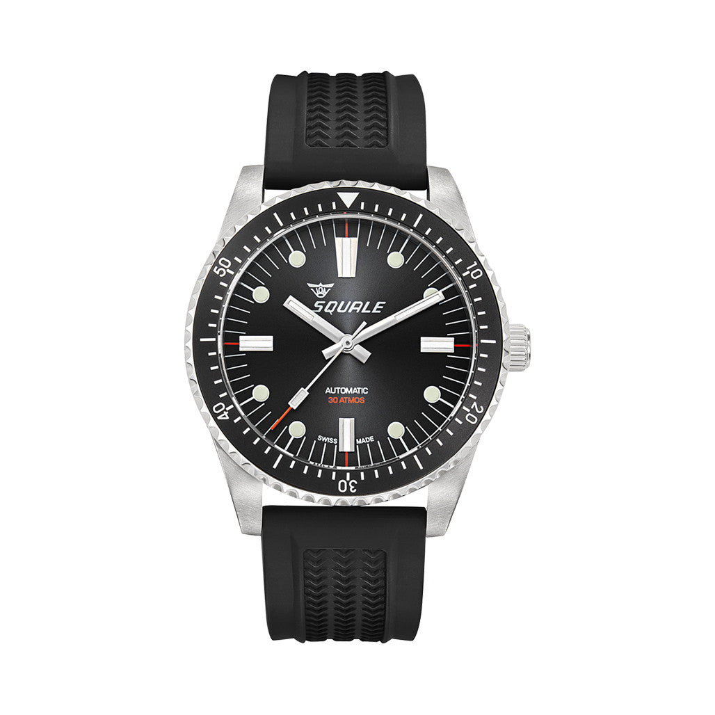 Squale Montauk 300M Swiss Automatic Diver with Black Sea Dial #MTK