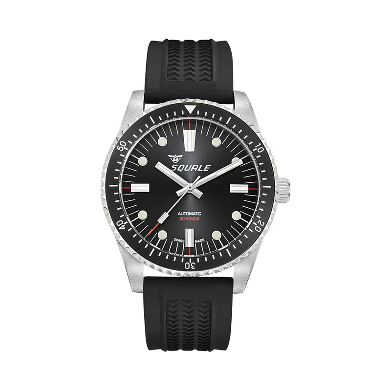 Squale Montauk 300M Swiss Automatic Diver with Black Sea Dial #MTK-21