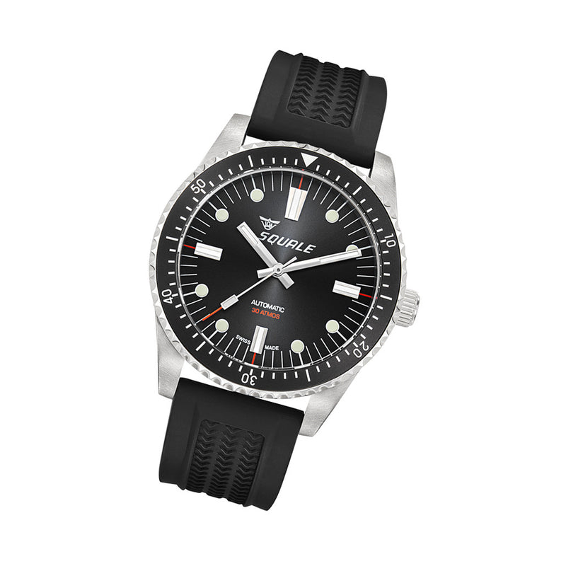 Squale Montauk 300M Swiss Automatic Diver with Black Sea Dial #MTK-21