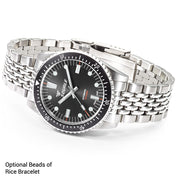 Squale Montauk 300M Swiss Automatic Diver with Black Sea Dial #MTK-21