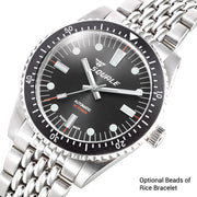 Squale Montauk 300M Swiss Automatic Diver with Black Sea Dial #MTK-21