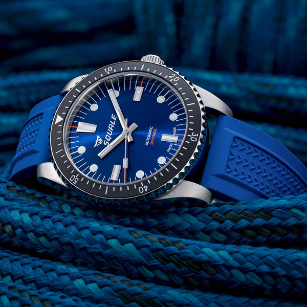 Squale Montauk 300M Swiss Automatic Diver with Rich Blue Dial #MTK-22