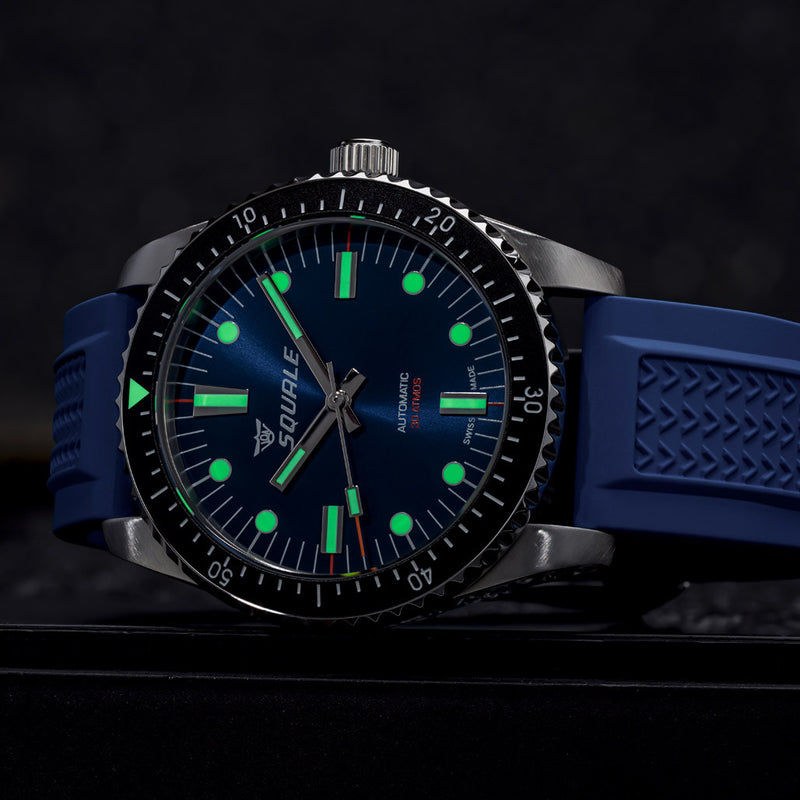 Squale Montauk 300M Swiss Automatic Diver with Rich Blue Dial #MTK-22