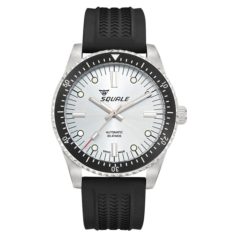 Squale Montauk 300M Swiss Automatic Diver with Frozen Silver Dial #MTK-23