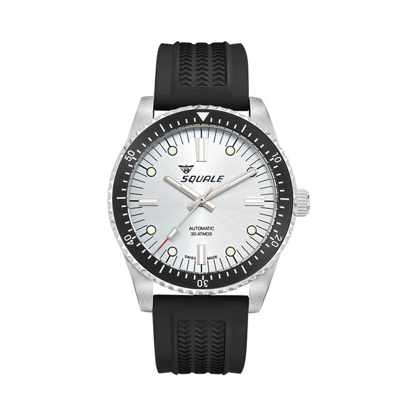 Squale Montauk 300M Swiss Automatic Diver with Frozen Silver Dial #MTK-23