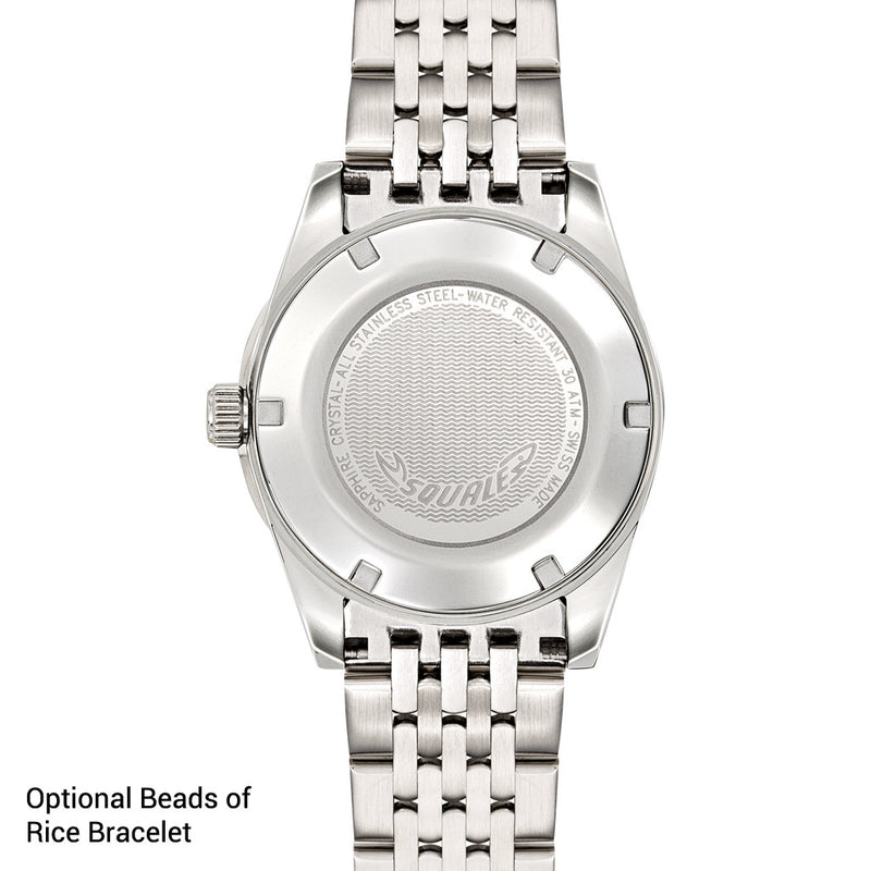 Squale Montauk 300M Swiss Automatic Diver with Frozen Silver Dial #MTK-23