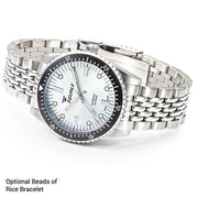 Squale Montauk 300M Swiss Automatic Diver with Frozen Silver Dial #MTK-23