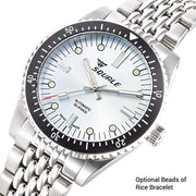 Squale Montauk 300M Swiss Automatic Diver with Frozen Silver Dial #MTK-23