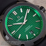 Formex Essence Leggera FortyOne (41mm) COSC Automatic Carbon Case Watch with Mamba Green Dial #0331.4.6300.833 dial
