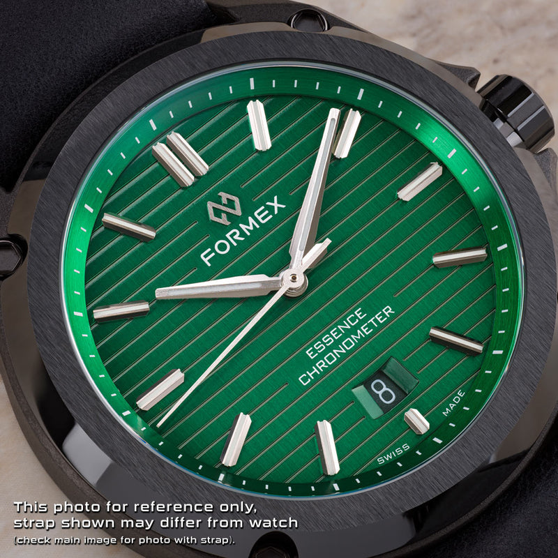 Formex Essence Leggera FortyOne (41mm) COSC Automatic Carbon Case Watch with Mamba Green Dial #0331.4.6300.833 dial