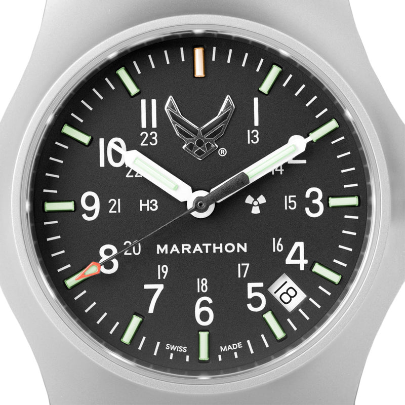 39mm Marathon USAF Swiss Made Officer's Watch Close Up