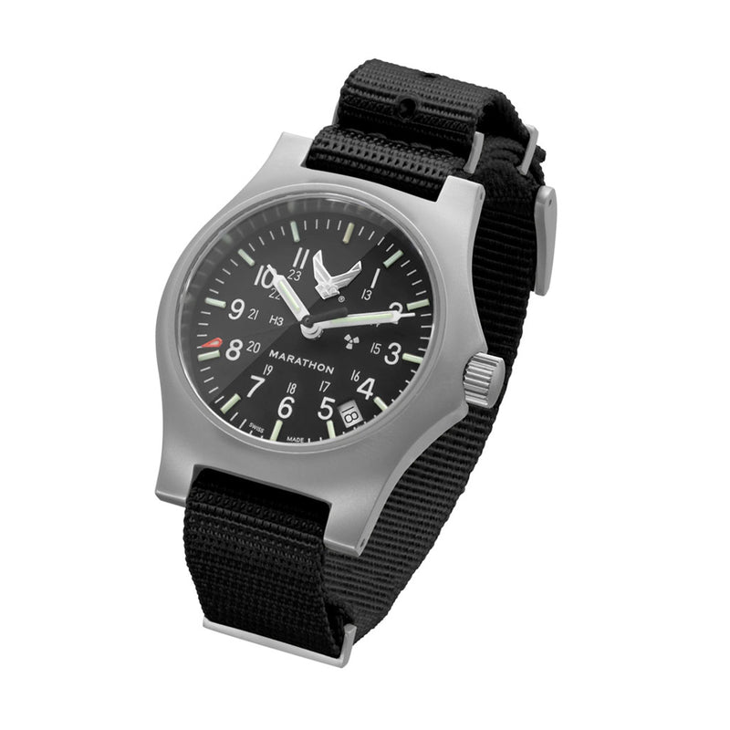 39mm Marathon USAF Swiss Made Officer's Watch Tilted View