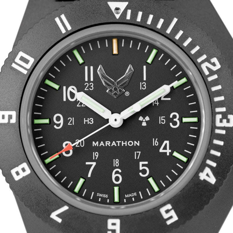 Marathon USAF Swiss Made Quartz Navigator Watch Zoomed Dial