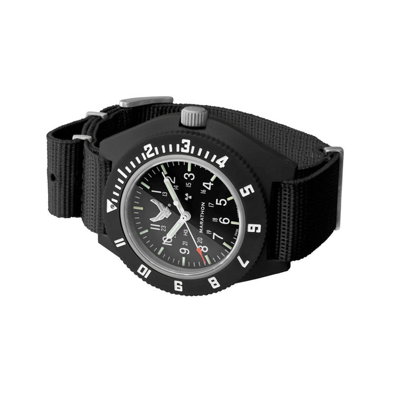 Marathon USAF Swiss Made Quartz Navigator Watch Side View