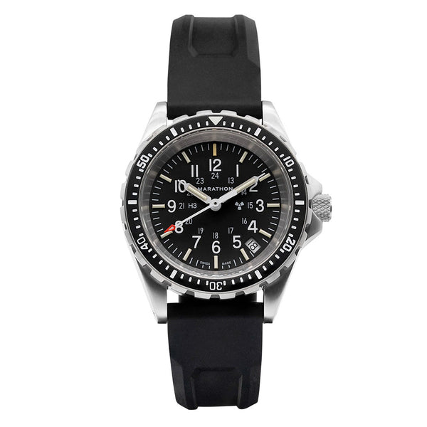 Marathon (Medium) Swiss Made, TSAR Quartz Military Divers Watch with Sapphire Crystal #WW194027 zoom