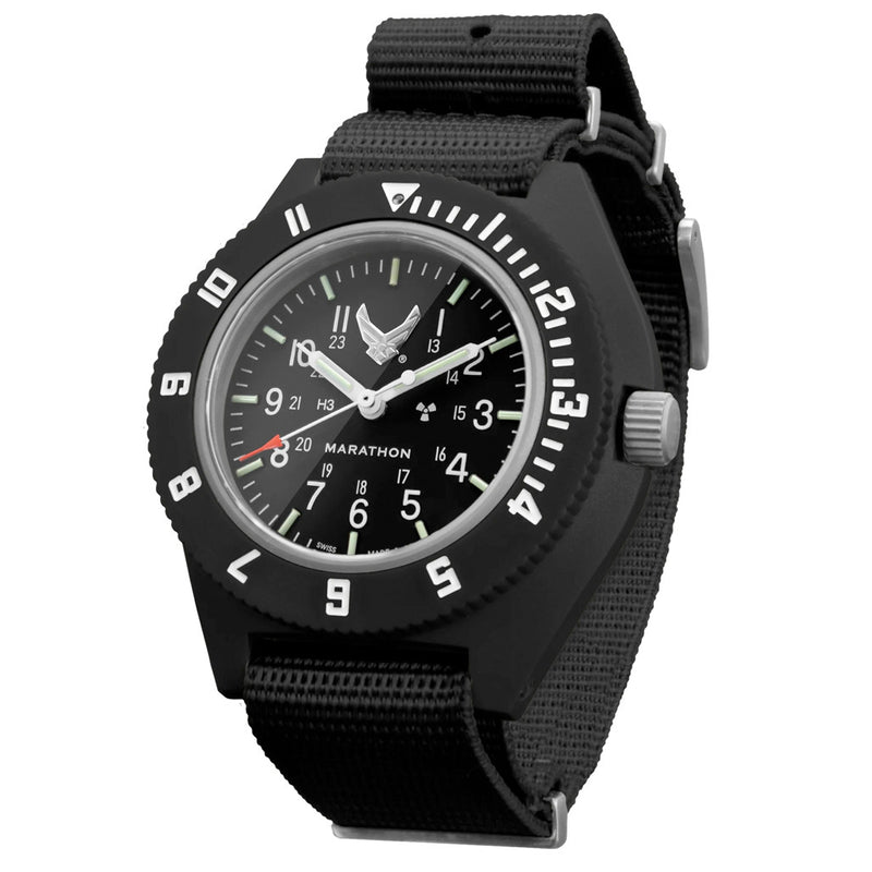 Marathon USAF Swiss Made Quartz Navigator Watch Zoomed View