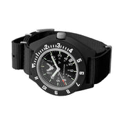 Marathon USAF Swiss Made Quartz Navigator Watch with window Side View