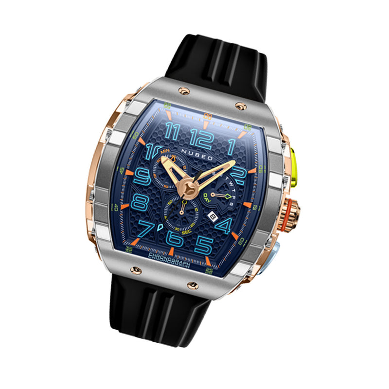 Nubeo Magellan Retrograde Chronograph Asteroid Blue #NB-6088-01