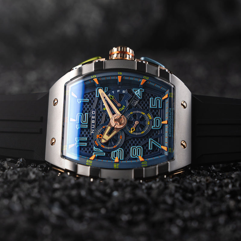 Nubeo Magellan Retrograde Chronograph Asteroid Blue #NB-6088-01