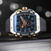 Nubeo Magellan Retrograde Chronograph Asteroid Blue #NB-6088-01
