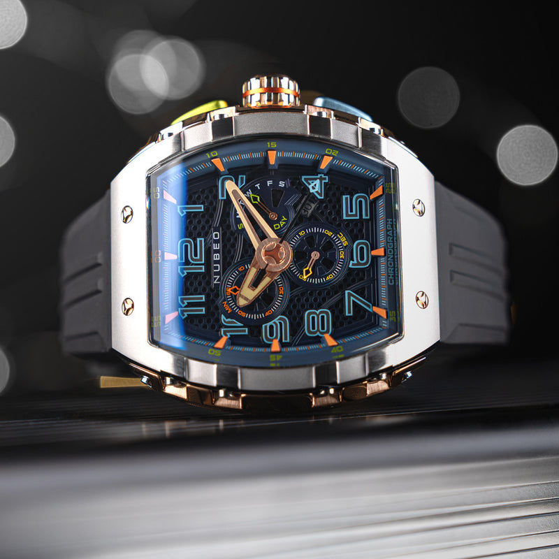 Nubeo Magellan Retrograde Chronograph Asteroid Blue #NB-6088-01