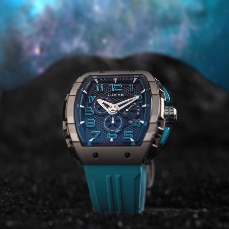 Nubeo Magellan Retrograde Chronograph Aster Blue #NB-6088-02