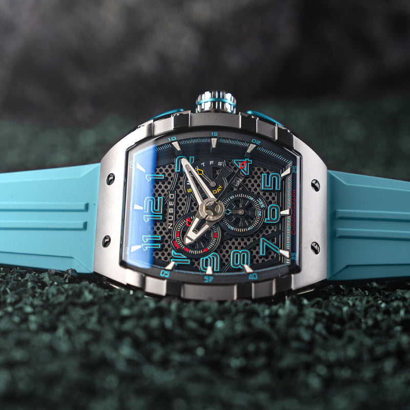 Nubeo Magellan Retrograde Chronograph Aster Blue #NB-6088-02