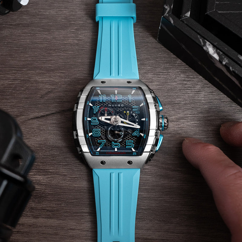 Nubeo Magellan Retrograde Chronograph Aster Blue #NB-6088-02