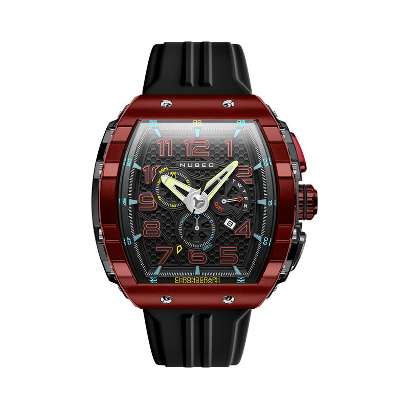 Nubeo Magellan Retrograde Chronograph Crimson Red #NB-6088-03