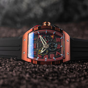 Nubeo Magellan Retrograde Chronograph Crimson Red #NB-6088-03