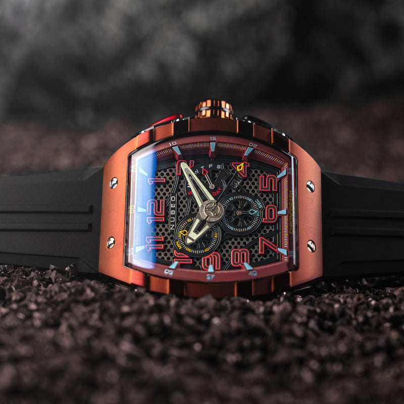 Nubeo Magellan Retrograde Chronograph Crimson Red #NB-6088-03