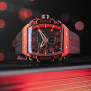 Nubeo Magellan Retrograde Chronograph Crimson Red #NB-6088-03