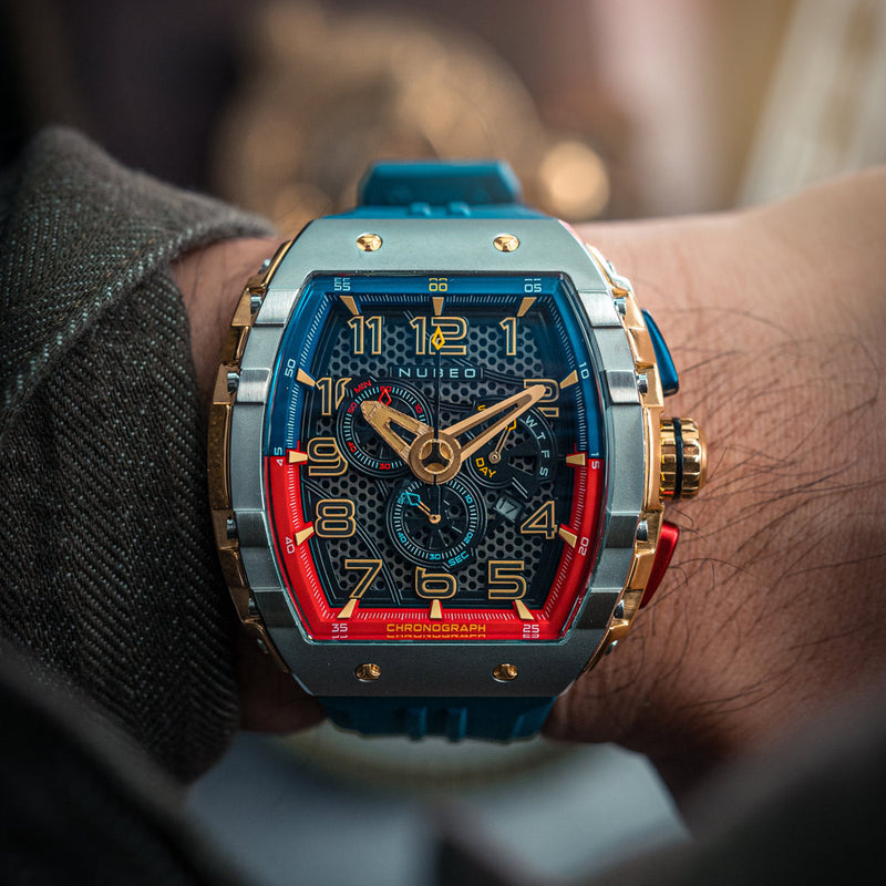 Nubeo Magellan Retrograde Chronograph Gamer Blue #NB-6088-04
