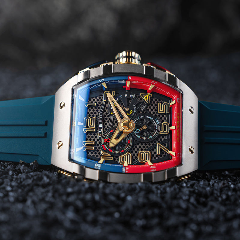 Nubeo Magellan Retrograde Chronograph Gamer Blue #NB-6088-04