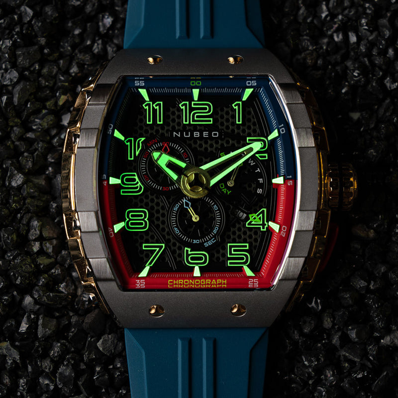 Nubeo Magellan Retrograde Chronograph Gamer Blue #NB-6088-04