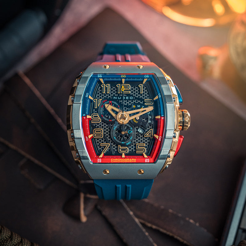 Nubeo Magellan Retrograde Chronograph Gamer Blue #NB-6088-04