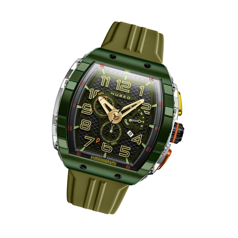 Nubeo Magellan Retrograde Chronograph Oblivion Green #NB-6088-05