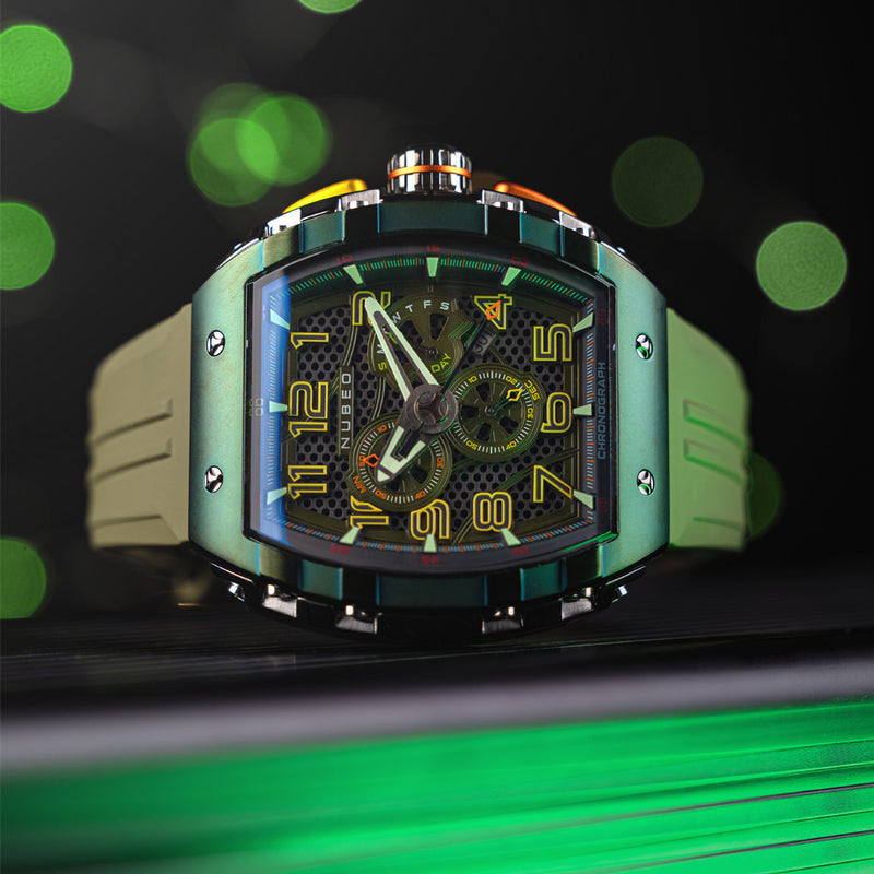 Nubeo Magellan Retrograde Chronograph Oblivion Green #NB-6088-05