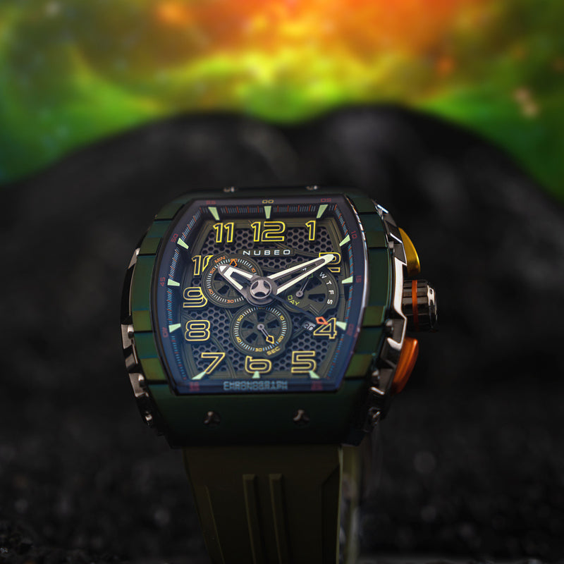 Nubeo Magellan Retrograde Chronograph Oblivion Green #NB-6088-05