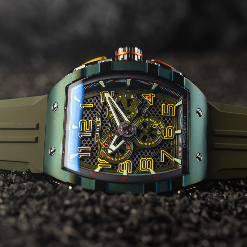 Nubeo Magellan Retrograde Chronograph Oblivion Green #NB-6088-05