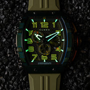 Nubeo Magellan Retrograde Chronograph Oblivion Green #NB-6088-05