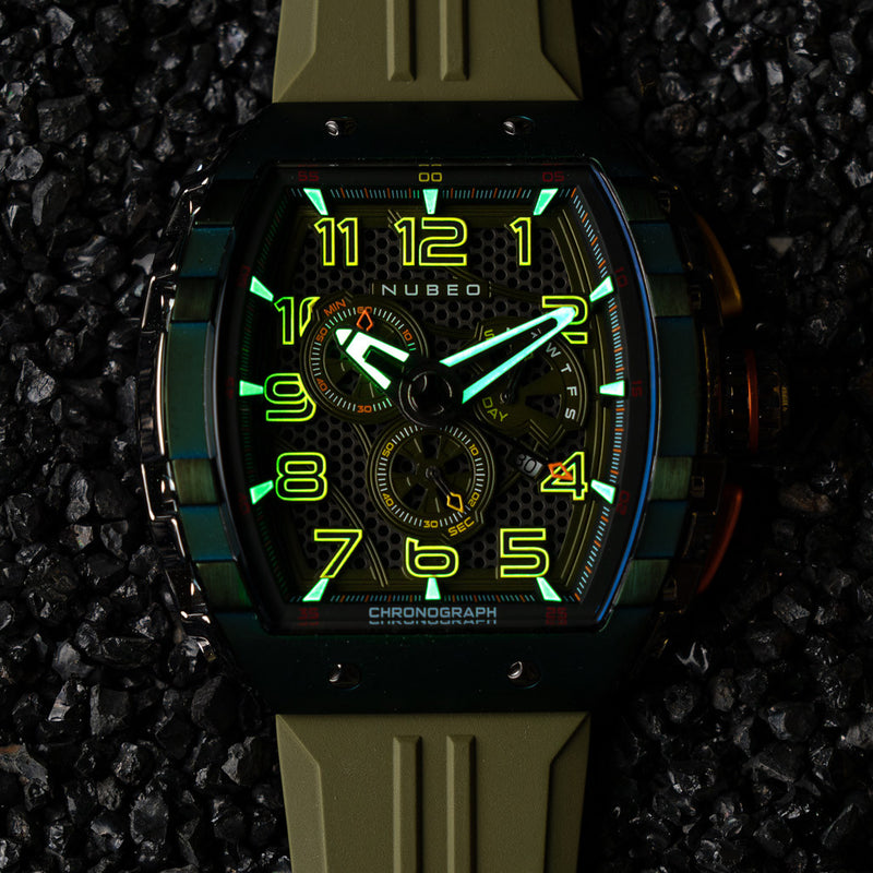 Nubeo Magellan Retrograde Chronograph Oblivion Green #NB-6088-05