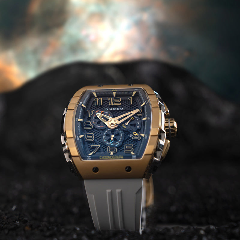 Nubeo Magellan Retrograde Chronograph White Gold #NB-6088-06