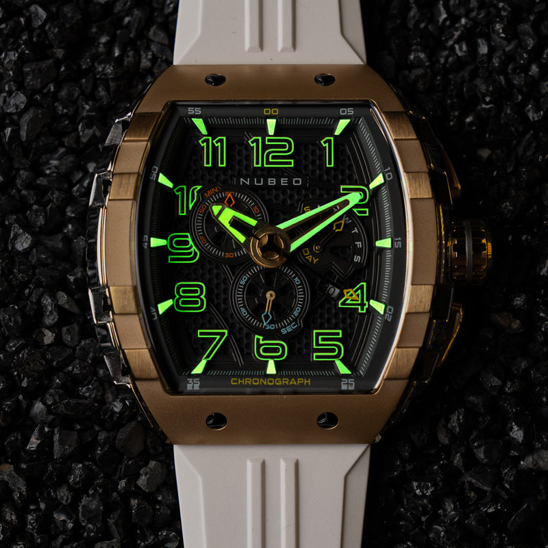Nubeo Magellan Retrograde Chronograph White Gold #NB-6088-06