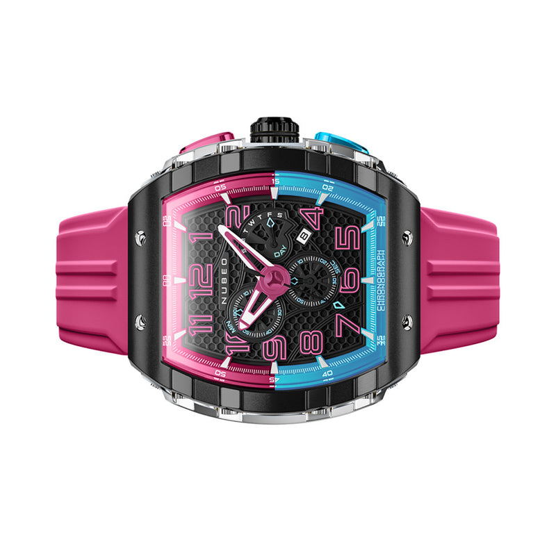 Nubeo Magellan Retrograde Chronograph Bubblegum Pink #NB-6088-07