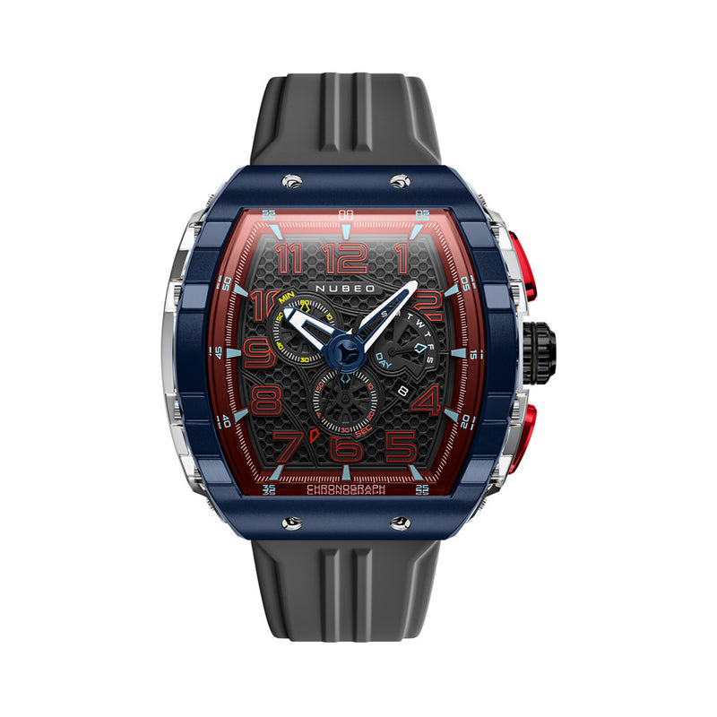 Nubeo Magellan Retrograde Chronograph Spaceship Black #NB-6088-08