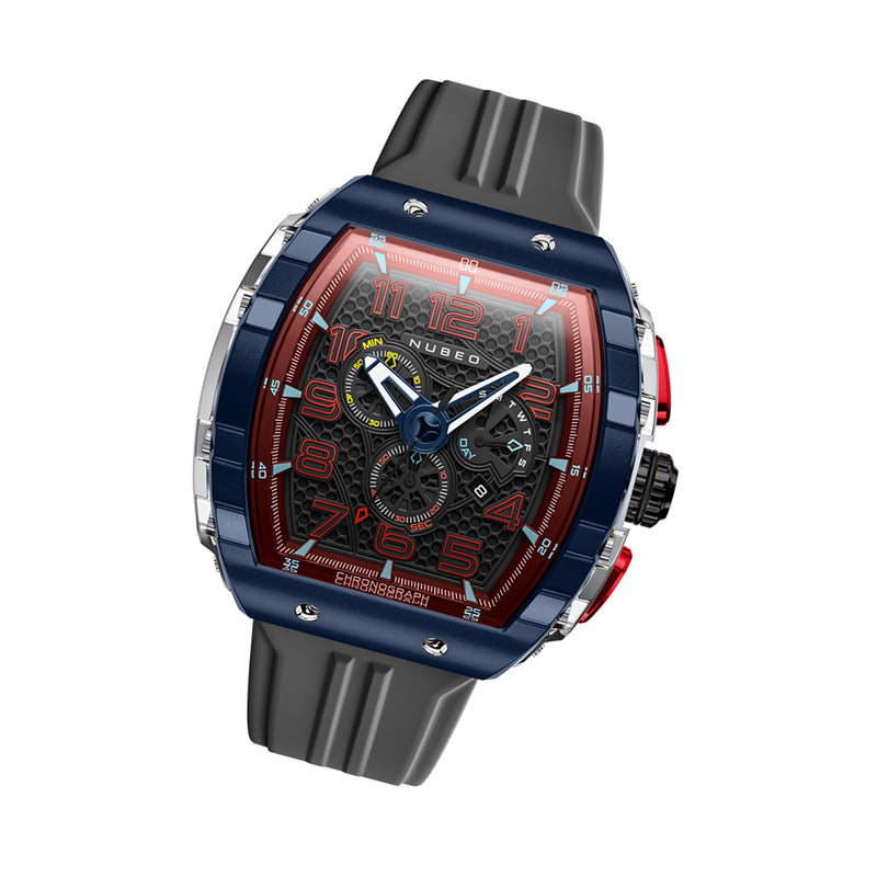 Nubeo Magellan Retrograde Chronograph Spaceship Black #NB-6088-08